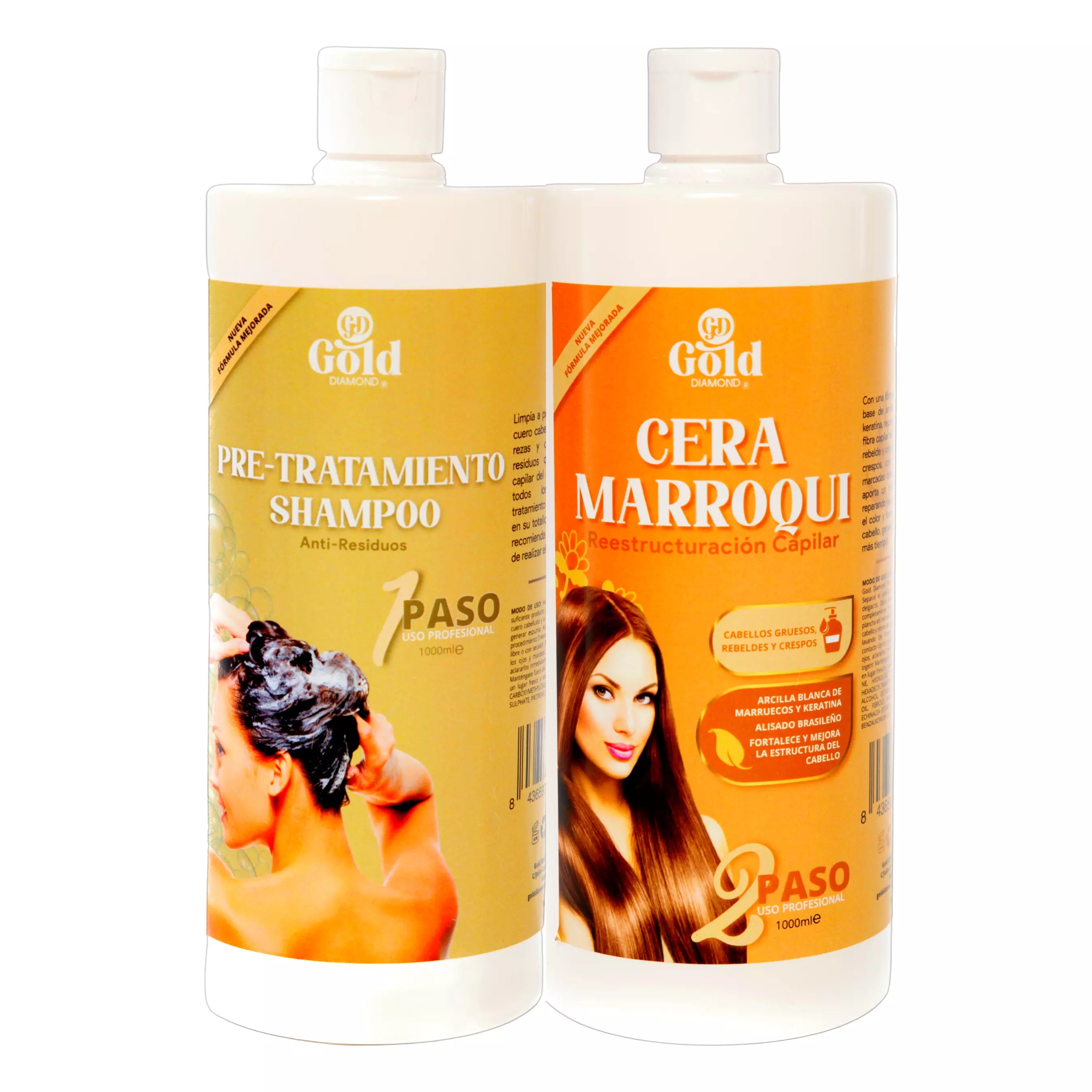 Kit Alisado | Cera Marroquí Gold DIAMOND | Sin Formol (USA)